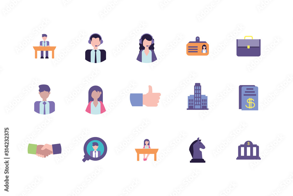 Isolated business icon set vector design Isolated business icon set vector design