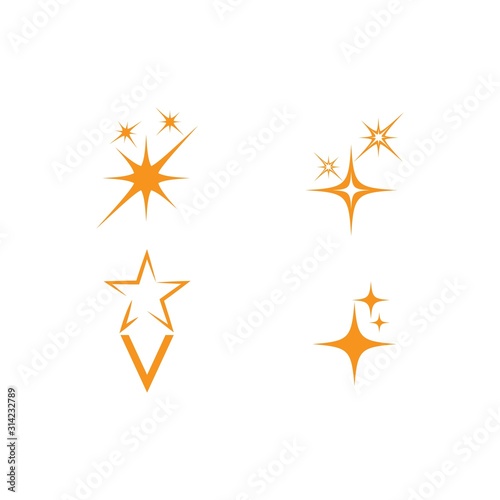 Set Star icon Template