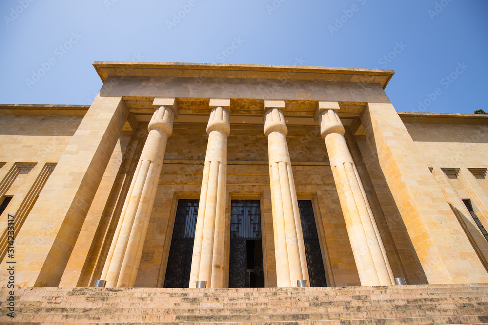 Facade of the National Museum of Beirut, Lebanon - June, 2019