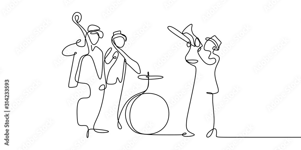 Jazz, music, band, concert, saxophone concept. hand drawn isolated vector.  Jazz, music, band, concert, saxophone concept. | CanStock