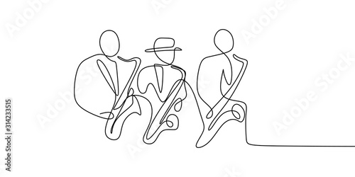 continuous line drawing of ...