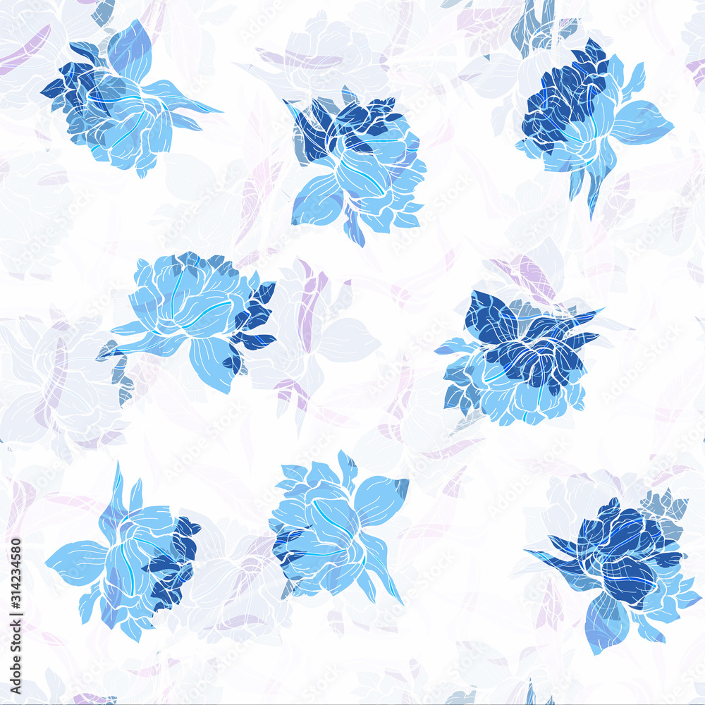 Beautiful seamless floral pattern background. Beautiful seamless floral pattern background.