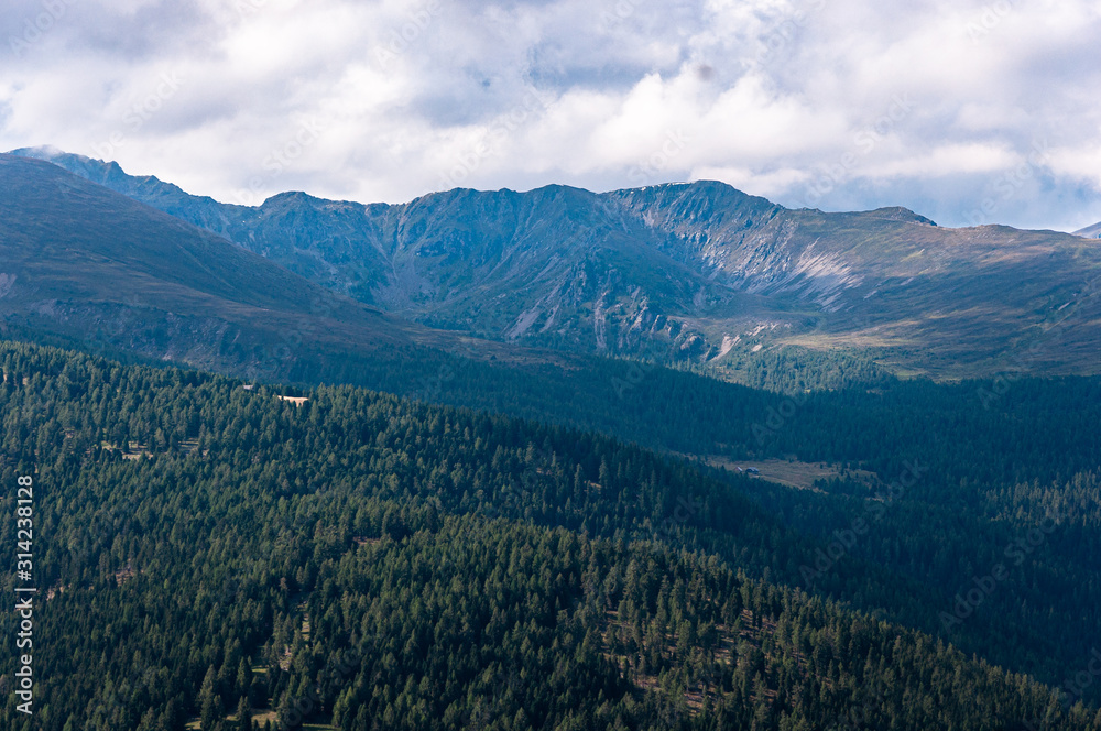 Nockberge in Kärnten, Blick Richtung Lattersteig und Gurksprung Nockberge in Kärnten, Blick Richtung Lattersteig und Gurksprung
