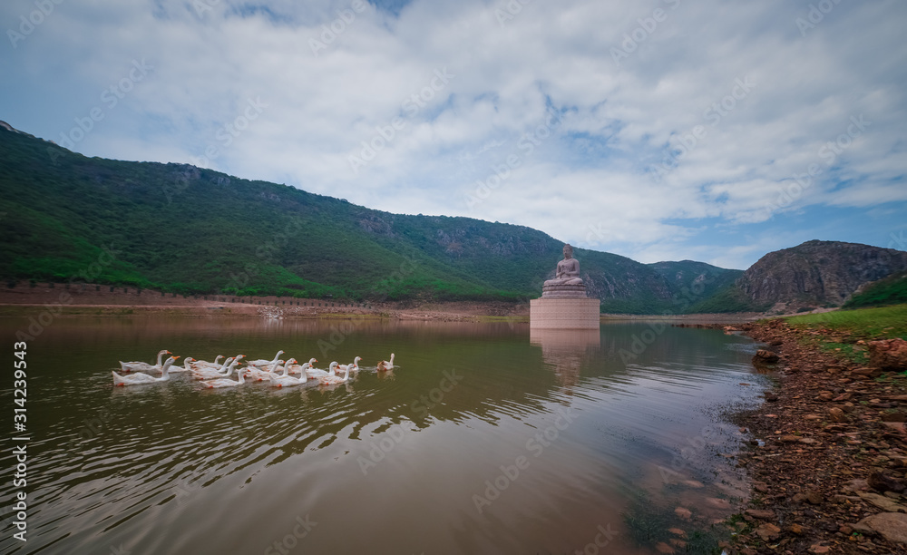 Fototapeta premium Ghora Katora Lake , Rajgir, Bihar