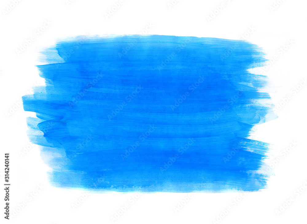 Fototapeta premium Jasny niebieski tekstury farby na białym tle do projektowania