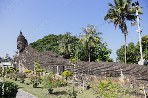 Buddha park in Vientiane, Laos -Xieng Khuan- photo