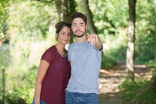 portrait of a couple outdoors