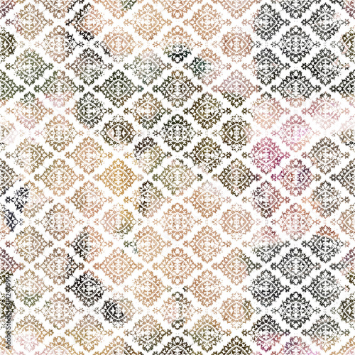 Geometry repeat pattern with texture background