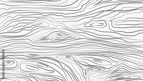 White horizontal wooden cutting, chopping board, table or floor surface. Wood texture. Vector illustration