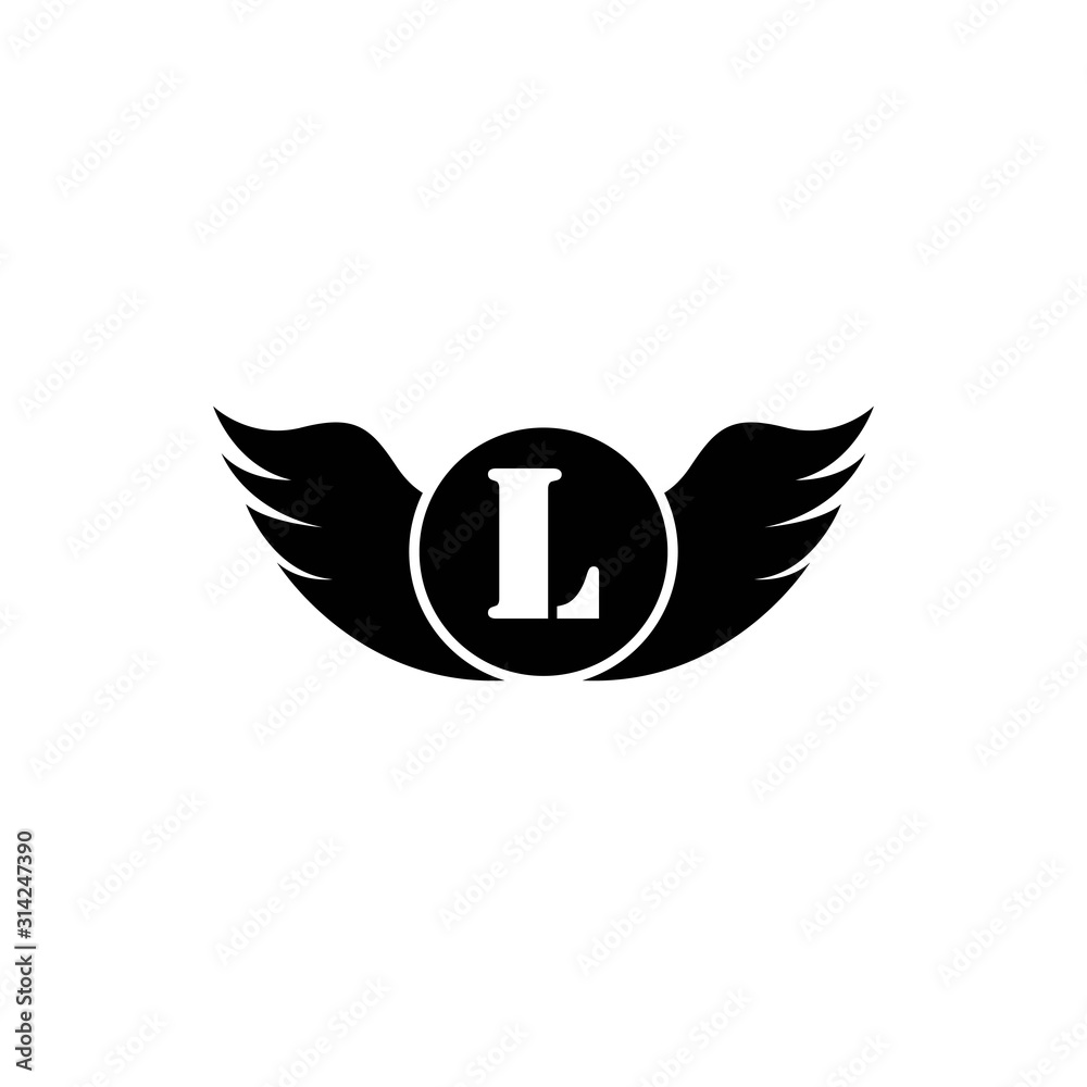 L Letter logo business template vector icon
