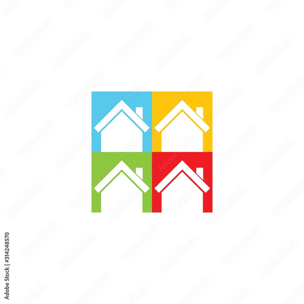 Real estate logo icon design Real estate logo icon design