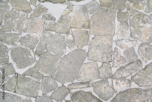 Old stone wall texture wall.Grunge background for landscape. 