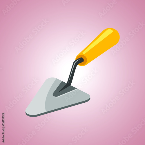 Trowel Icon vector design, simple trowel icons isoalated.