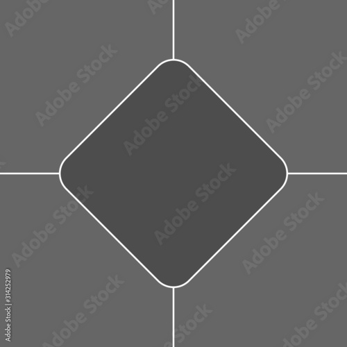 Photos collage frame template for five photos, vector illustration.