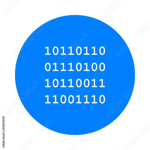 Binärcode und Kreis