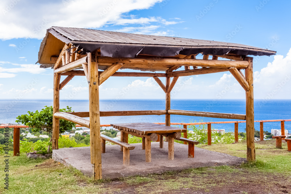 kiosque de pique-nique, île de La Réunion 