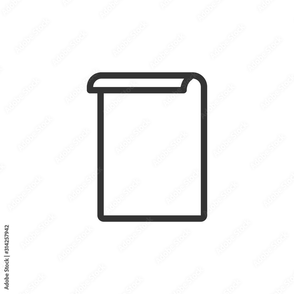 Paper file icon. Write symbol. Logo design element Paper file icon. Write symbol. Logo design element