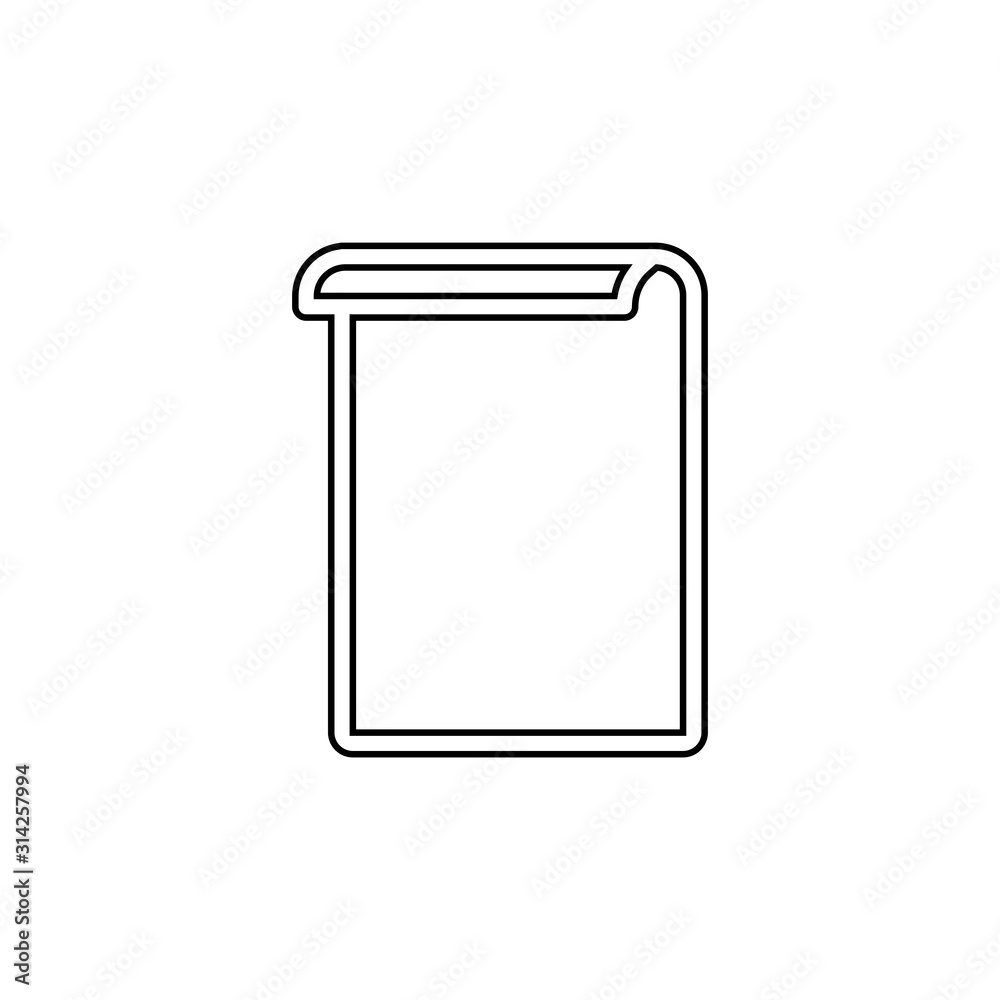 Paper file icon. Write symbol. Logo design element Paper file icon. Write symbol. Logo design element