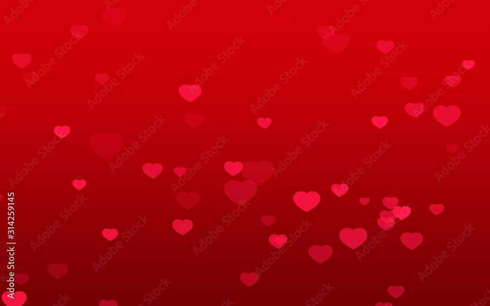 Valentine day red hearts on red background. Valentine day red hearts on red background.