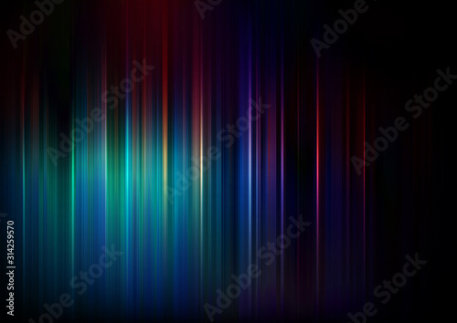 Glow vertical lines with colors background