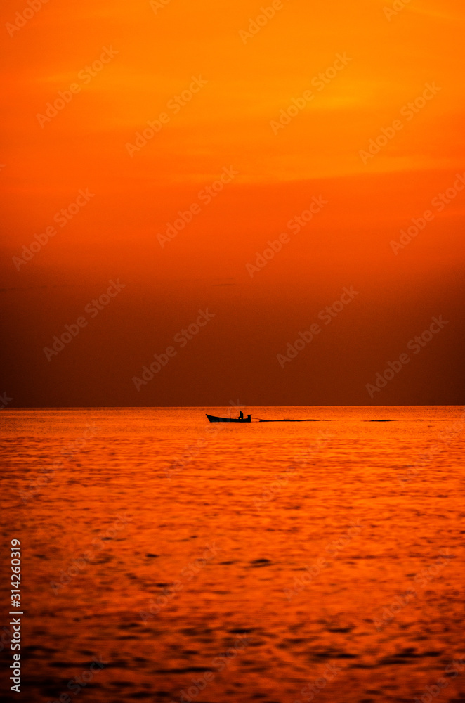sunset on the sea sunset on the sea