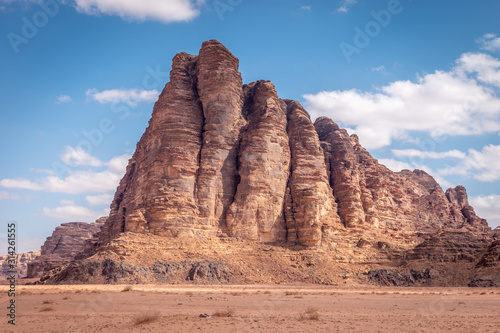 Rocks in Wadi Rum desert, Jordan, Middle East