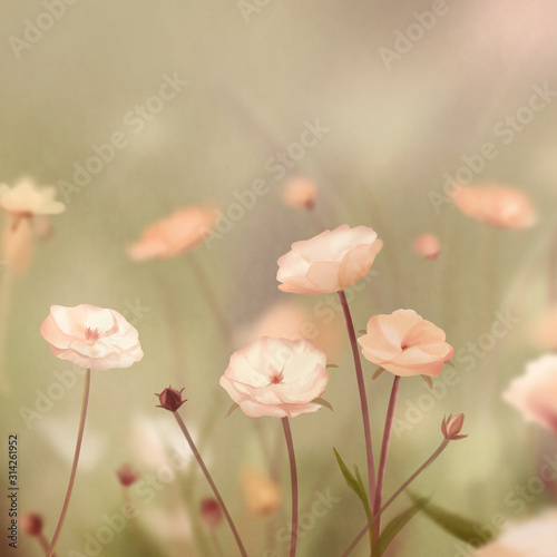 Warm and beautiful abstract nature background  © Alicevkoy