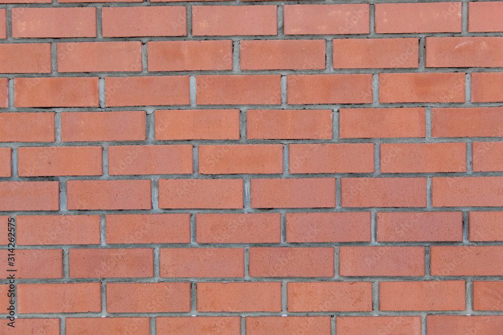 Obraz premium Brick wall, smooth masonry texture