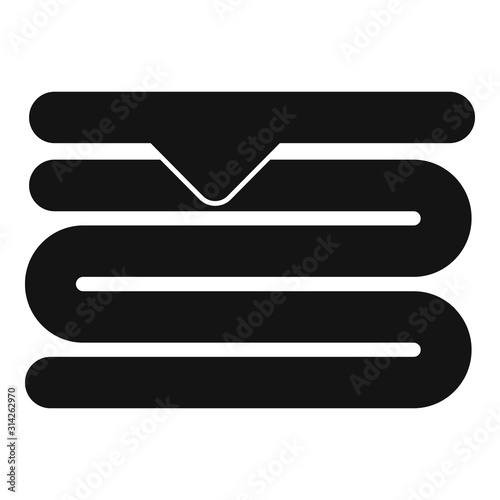 Stack house blanket icon. Simple illustration of stack house blanket vector icon for web design isolated on white background