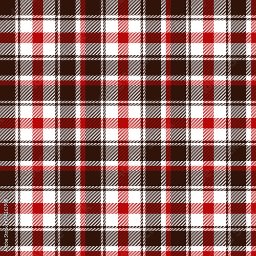 Red and brown tartan plaid. Stylish textile pattern.