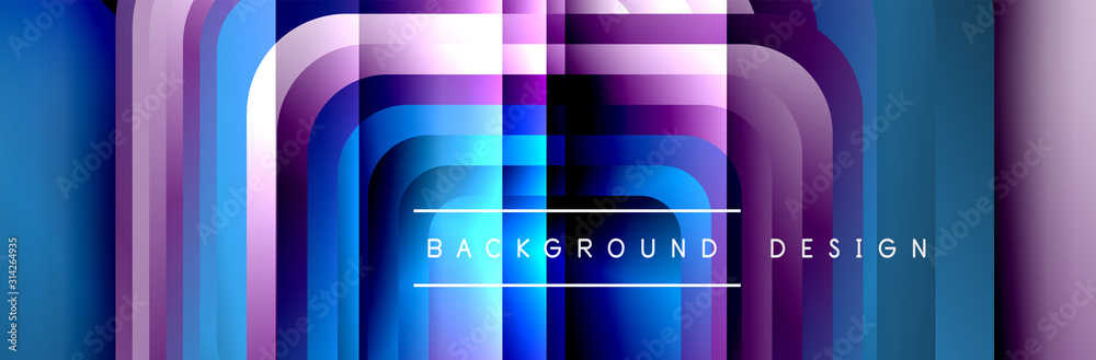 Fototapeta premium Round squares shapes composition geometric abstract background. Vector Illustration