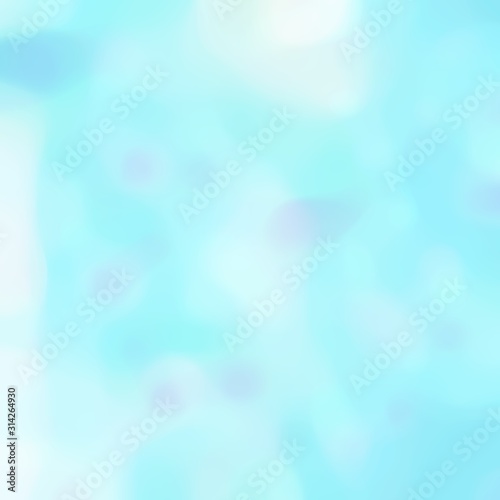 soft blurred square format background graphic with pale turquoise, light cyan and baby blue colors and free text space © Eigens
