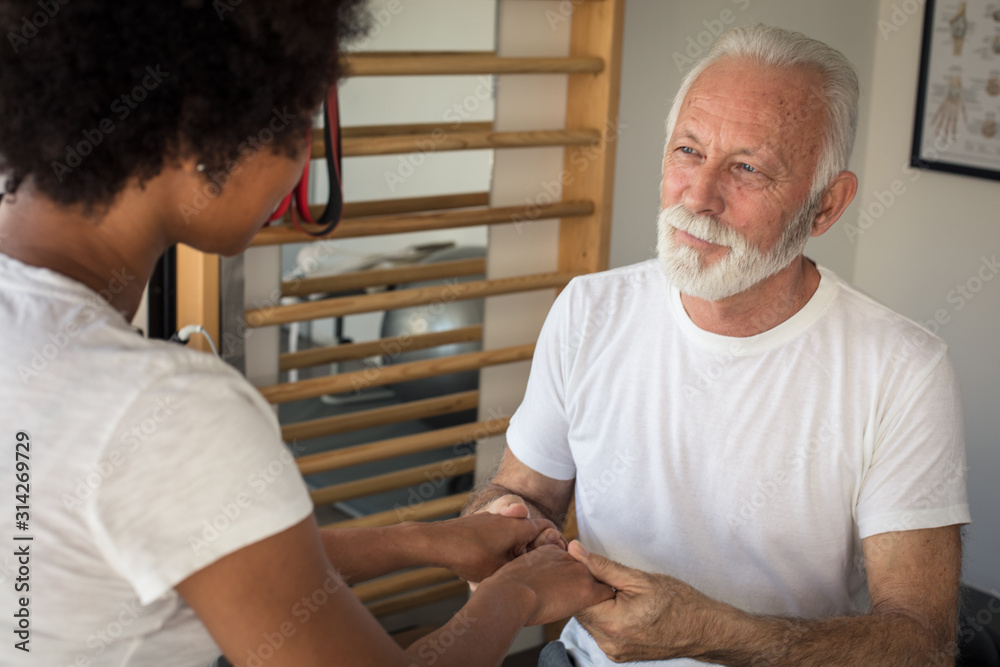 Fototapeta premium Which hand hurts you more?