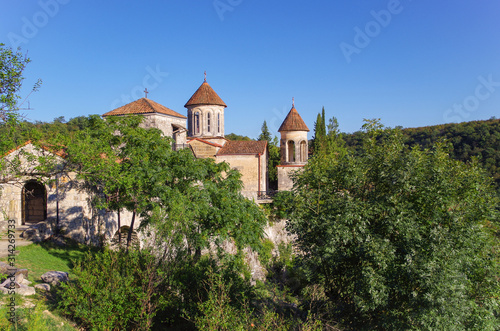 Monastery Motsameta, located on the picturesque mountain over the Rioni River. Georgia, Imereti region, near Kutaisi © Marisha_SL