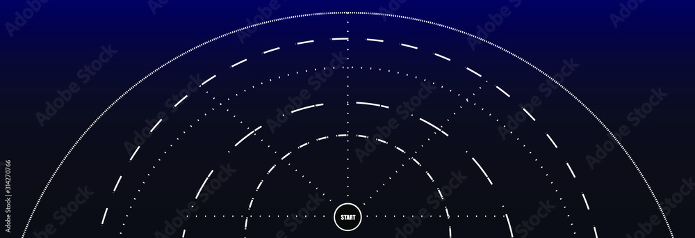 Obraz premium speedometer on black background