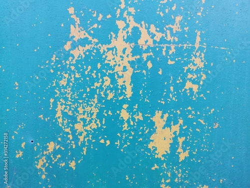 Blue grunge wall. Contempor...