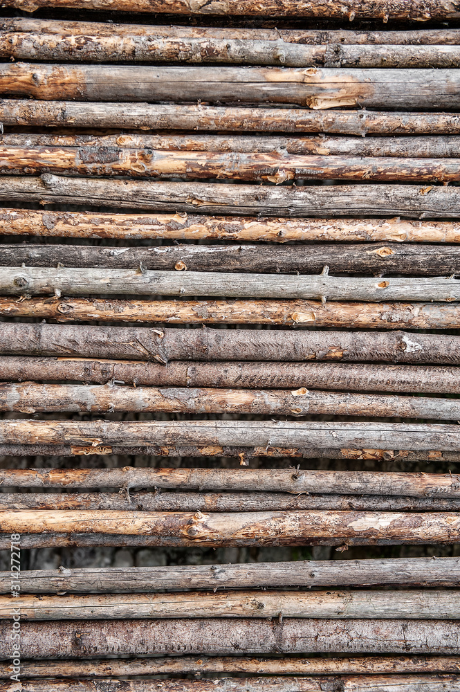 Wooden plank pole weathered texture background