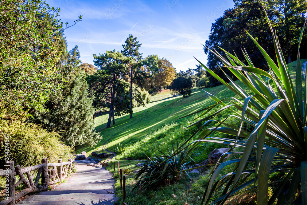 Fototapeta premium Buttes-Chaumont Park, Paris