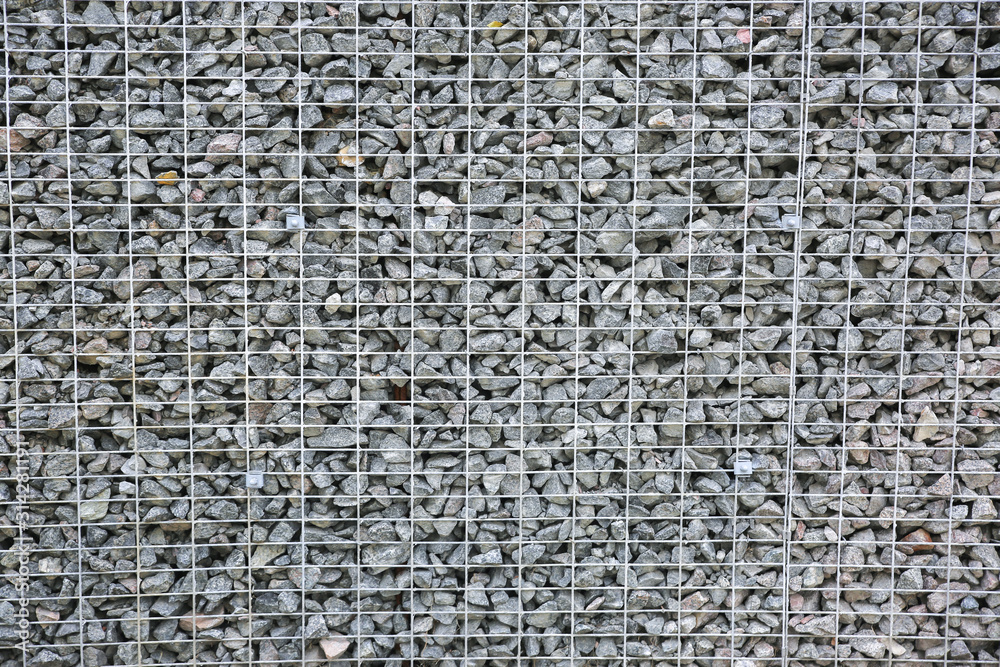 Fototapeta premium Crushed stone outdoors. Natural material for construction works.