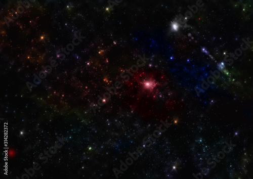 Night sky illustration background for design © Buso87