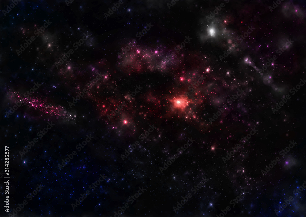 Night sky illustration background for design