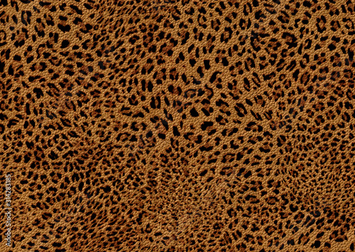 leopard skin pattern with leather texture