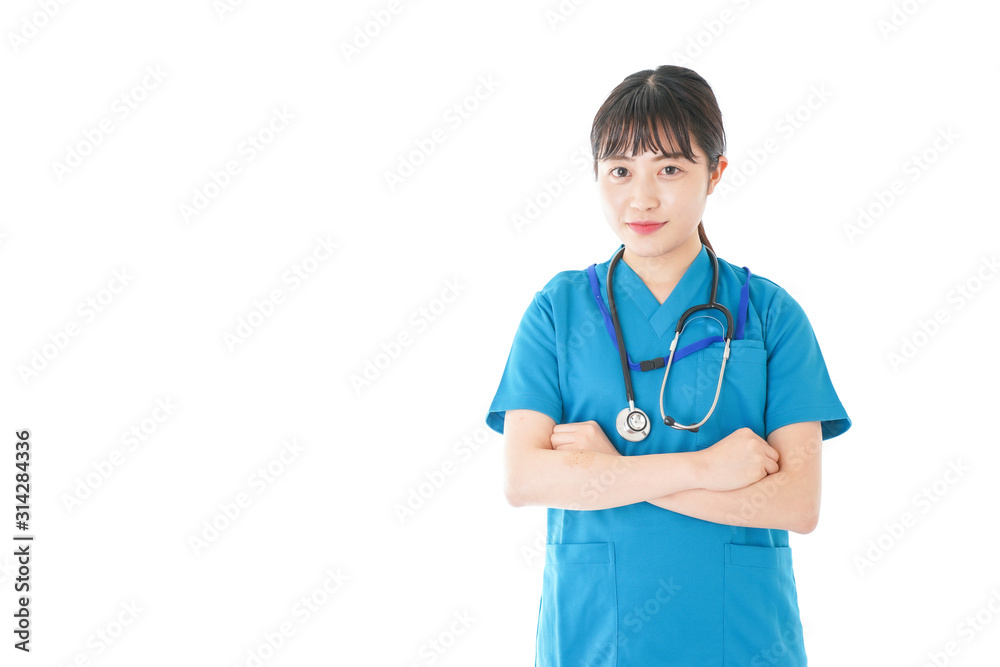 笑顔の若いナース 笑顔の若いナース