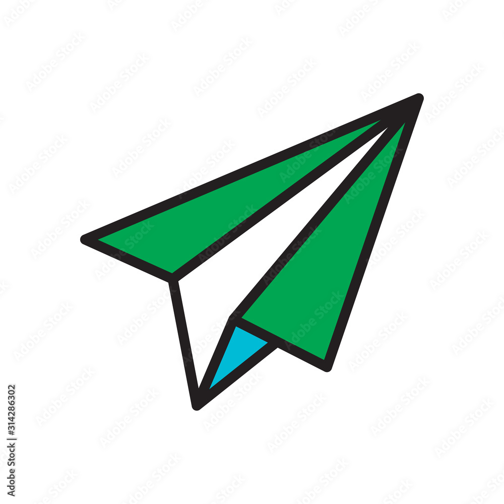 paper plane icon vector illustration template paper plane icon vector illustration template
