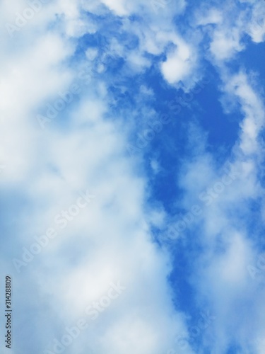 blue sky with clouds