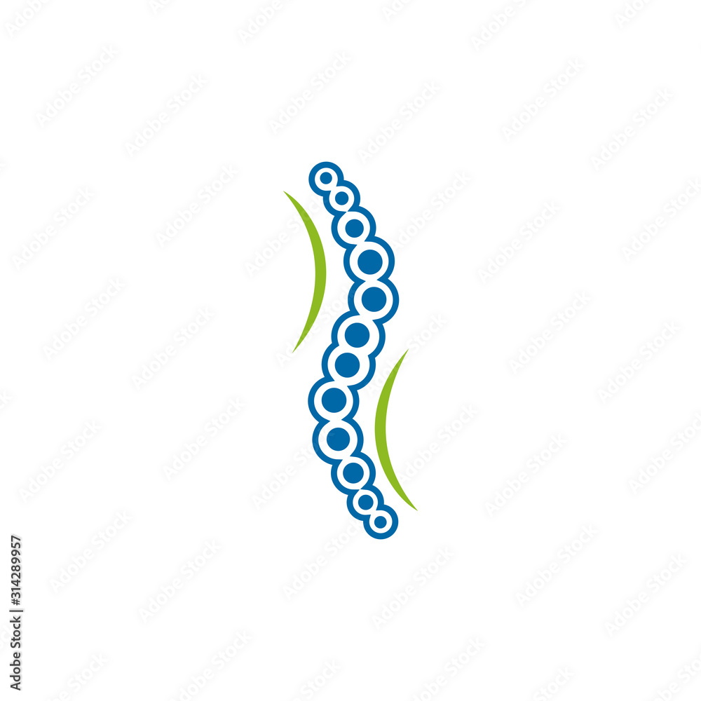 Chiropractic clinic logo design vector template Chiropractic clinic logo design vector template