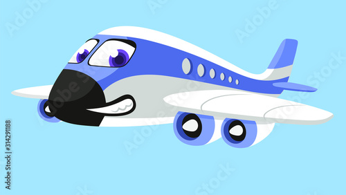 Airplane cartoon airliner