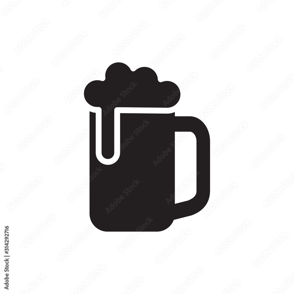 beer glass icon vector illustration beer glass icon vector illustration