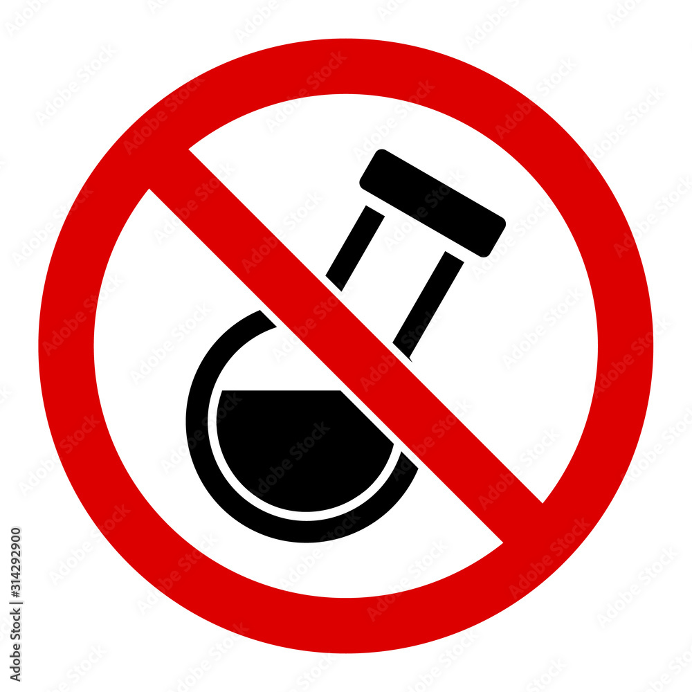 Obraz na plátně No chemical analysis vector icon