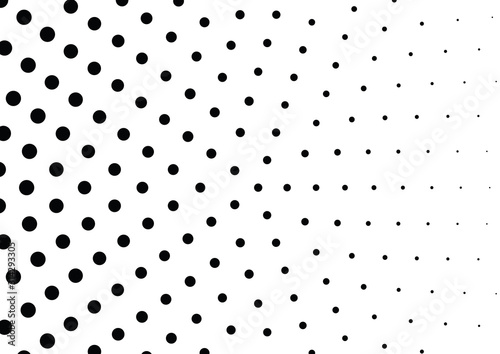 Abstract halftone dotted background. Monochrome pattern with dot and circles.  Vector modern pop art texture for posters, sites, business cards, cover postcards, interior design, labels, stickers.